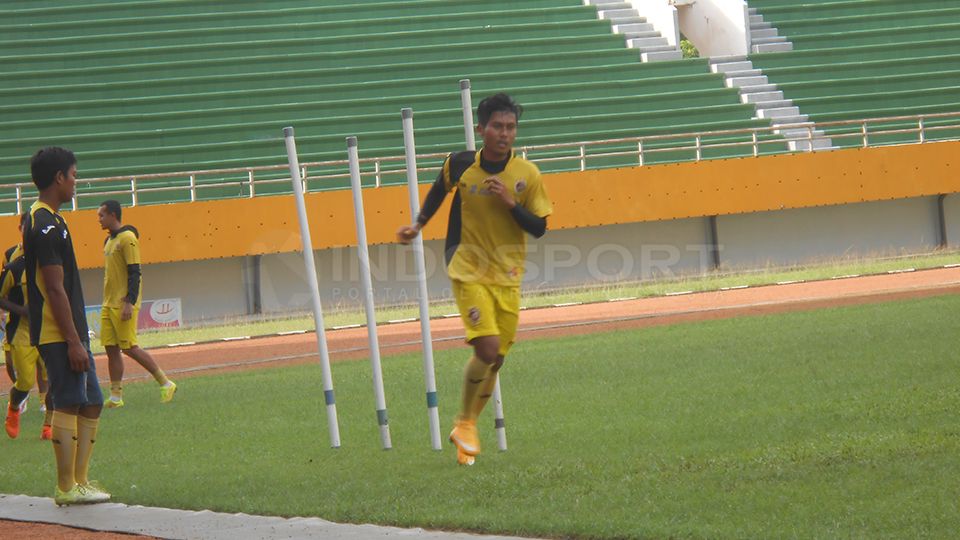 Pemain Sriwijaya FC Hapit Ibrahim. Copyright: © Effendi/INDOSPORT